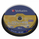 DVD+RW VERBATIM 10PCS